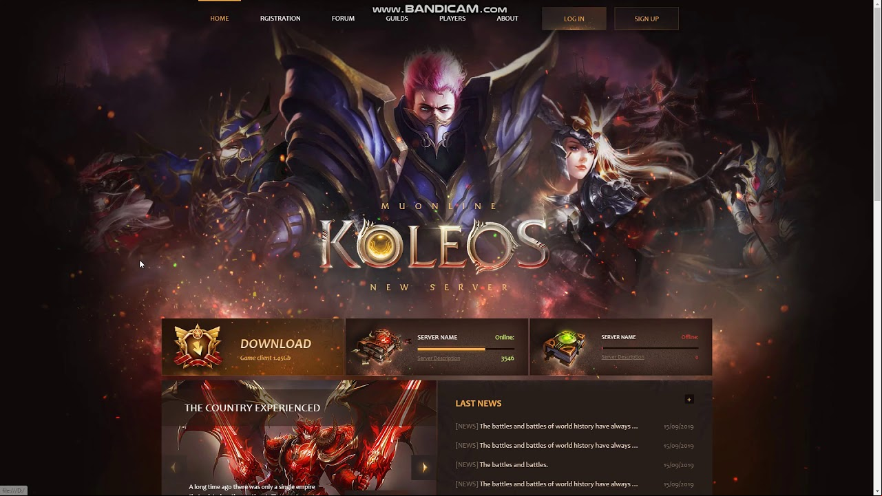 Baixar web site para Servidor de Mu Online, Web Site compativel com Mver Season 15, WebEngine MuKoleos, baixar gratis template de mu onlline 2020